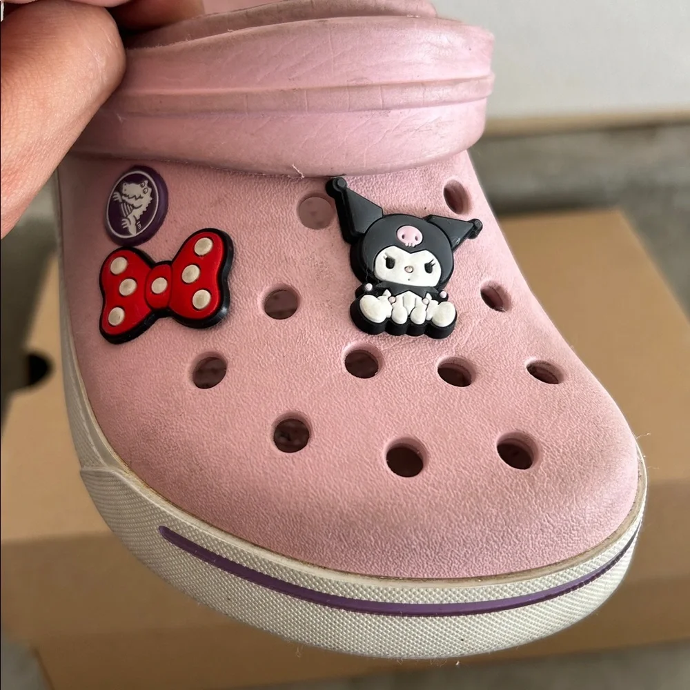 Crocs Crocband J1 Kids' Clogs Pink Used